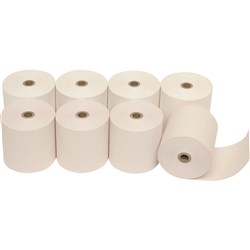MARBIG CALC/REGISTER ROLLS 37x70x11.5mm 1Ply Lint Free Pack of 8