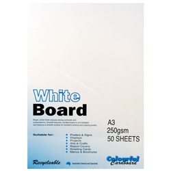 COLORFUL DAYS 250GSM A3 Whiteboard 50 Sheets Pack  