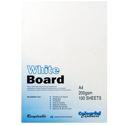 COLORFUL DAYS 200GSM A4 Whiteboard 100 Sheets Pack  