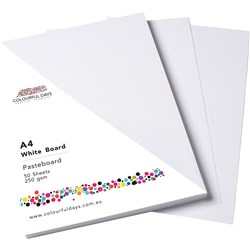 COLORFUL DAYS 250GSM 510x640MM Whiteboard 100 Sheets Pack  