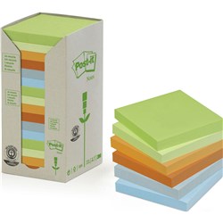 POST-IT 654-RTP NOTES TOWERS Recycled Pastel 73X73mm Pack of 16