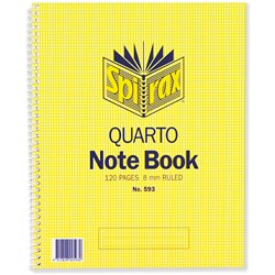 SPIRAX 593 NOTEBOOK QTO 120 Page 252x200mm S/O 