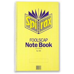 SPIRAX 594 NOTEBOOK F/C 120 Page 322x200mm S/O 