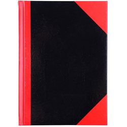 RED AND BLACK NOTEBOOK Gloss Cover A5 100 Leaf Cumberland