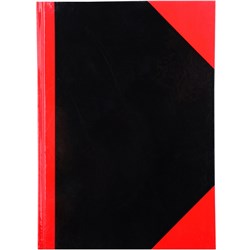 RED AND BLACK NOTEBOOK Gloss Cover A7 100 Leaf Cumberland