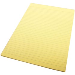 QUILL A4 70LF COLOUR BOND PADS Yellow 