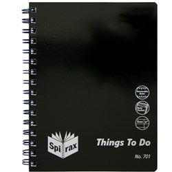 SPIRAX 701 ORGANISER RANGE Things To Do 210x158mm 96 Page 