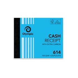 OLYMPIC CARBON RECEIPT BOOK Cash 614 Dup 100Leaf 100x125mm 