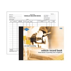 ZIONS VRB VEHICLE RECORD BOOK Vehicle Expense Rec 165X220mm 