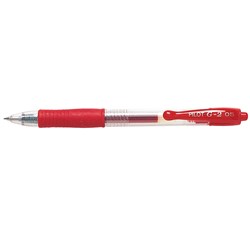 PILOT G2 GEL INK PEN Retractable Extra Fine Red 