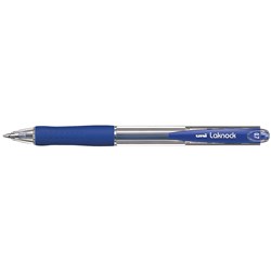 UNIBALL LAKNOCK BALLPOINT PEN Retractable Fine 0.7mm Blue 