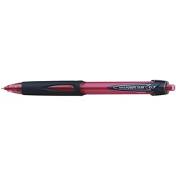 UNIBALL POWERTANK BALLPOINT Retractable,Fine 0.7mm Red 