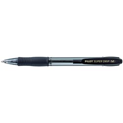 PILOT BPGP-10R SUPERGRIP PEN Retractable Medium Black 