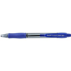 PILOT BPGP-10R SUPERGRIP PEN Retractable Medium Blue 