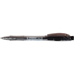 STABILO308 RETRACTABLE BALLPEN Medium Black 