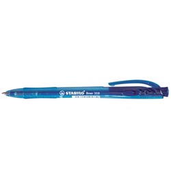 STABILO308 RETRACTABLE BALLPEN Medium Blue 