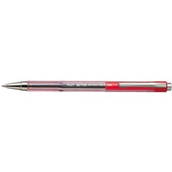 PILOT BP-145 BALLPOINT PEN Retractable Fine Red 