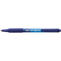 BIC SOFTFEEL BALLPOINT Retractable Pen Blue 