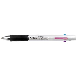 ARTLINE FLOW RETRACTABLE PEN 1.0mm 4 Bright Colours 