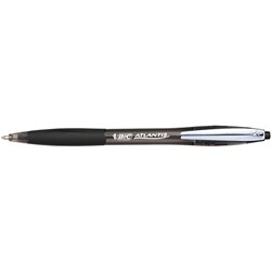 BIC ATLANTIS BALLPOINT PEN Retractable Black 