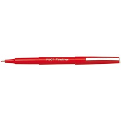 PILOT SW-PPF FINELINER PENS Red 