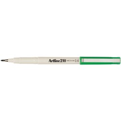 ARTLINE 210 FINELINER PEN 0.6mm Green 