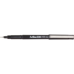 ARTLINE 220 FINELINER PEN 0.2mm Black 