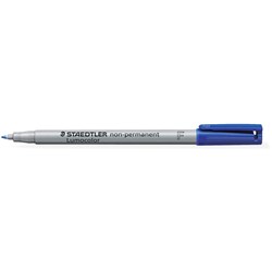 STAEDTLER 316 LUMOCOLOR PENS Non-Perm Fine 0.6mm Blue 