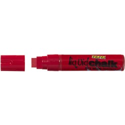 Texta Jumbo Liquid Chalk Dry Wipe Chisel 15mm Nib Red 