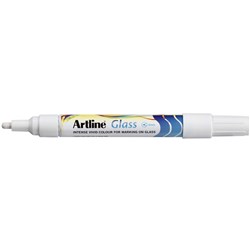 ARTLINE GLASS MARKER 2mm White White