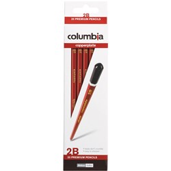 COLUMBIA COPPERPLATE PENCILS Hexagon 2B 