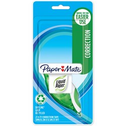 LIQUID PAPER CORRECTION TAPE Dryline Grip 67% Recycled. B/P 