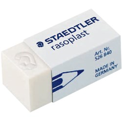 STAEDTLER RASOPLAST ERASERS Small 33x16x13mm For Pencil 
