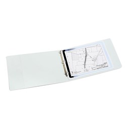 MARBIG INSERT BINDER A3 3D Ring 50mm Landscape Wht 