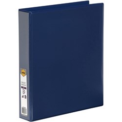 MARBIG ENVIRO INSERT BINDERS Clearview A4 2D Ring 38mm Blue 