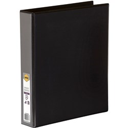 MARBIG ENVIRO INSERT BINDERS Clearview A4 3D Ring 38mm Blk 