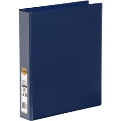 MARBIG ENVIRO INSERT BINDERS Clearview A4 3D Ring 38mm Blue 