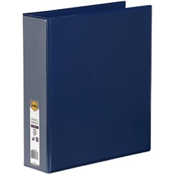 MARBIG ENVIRO INSERT BINDERS Clearview A4 3D Ring 50mm Blue 