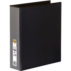 MARBIG ENVIRO INSERT BINDERS Clearview A4 4D Ring 50mm Blk 