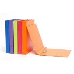 MARBIG SUMMER COLOUR BINDERS A4 2D Ring 25mm Orange 