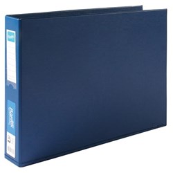 BANTEX PVC BINDERS A3 4D Ring 38mm Landscape Blue 