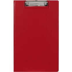 MARBIG PVC CLIPFOLDERS Foolscap Red 