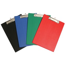 MARBIG PVC CLIPBOARDS Foolscap Black 