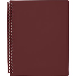 MARBIG REFILLABLE DISPLAY BOOK A4 20 Pocket Maroon 