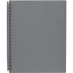 MARBIG REFILLABLE DISPLAY BOOK A4 20 Pocket Grey 