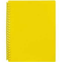 MARBIG REFILLABLE DISPLAY BOOK A4 20 Pocket Yellow 