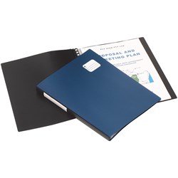 MARBIG REFILLABLE DISPLAY BOOK Pro Series A4, 20Pocket Black 