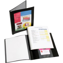 MARBIG REFILLABLE DISPLAY BOOK A4 with frame 20Pocket Black 