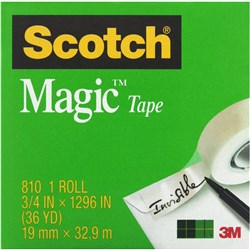 SCOTCH 810 MAGIC TAPE 19mmx33m Roll
