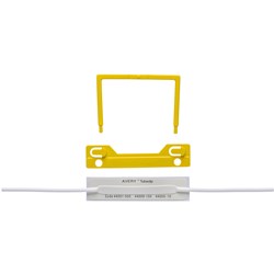 AVERY TUBECLIP FILE FASTENER Yellow/Box of 100